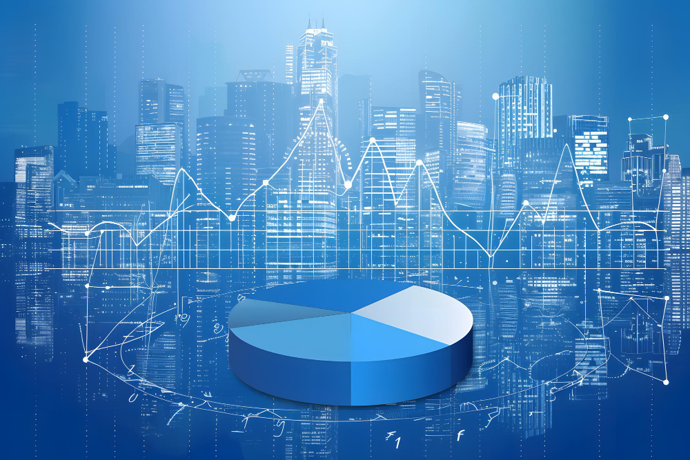 cityscape business growth chart